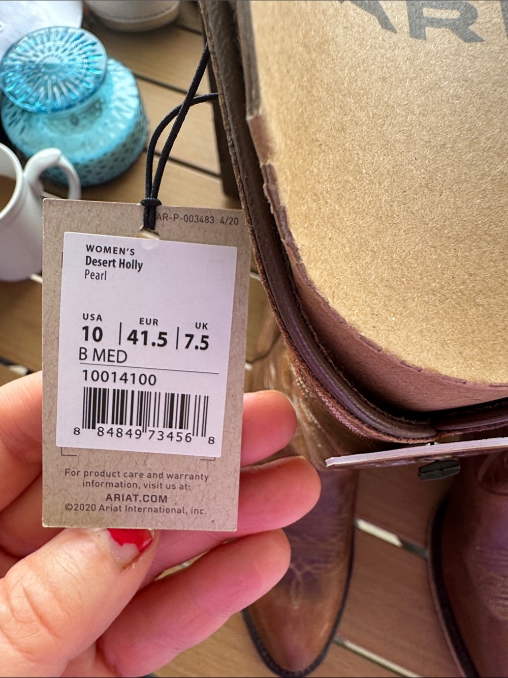 👢NWT Ariat Women’s Desert Holly Leather Western Boots with Embroidered leaves👢 - Picture 9 of 12